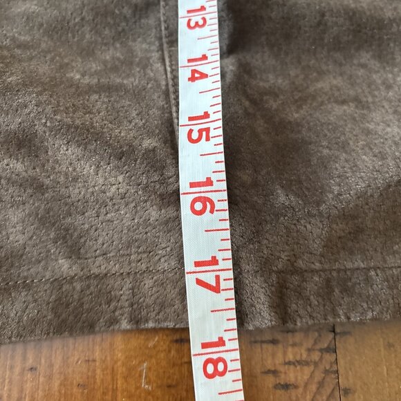 evereve Blanknyc Brown Suade Skirt Size 30 NWT Medium - Picture 7 of 11